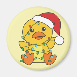 Eend Kerstmis Winter Dieren Vakantie Eend Magneet