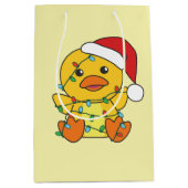 Eend Kerstmis Winter Dieren Vakantie Eend Medium Cadeauzakje (Voorkant)