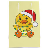 Eend Kerstmis Winter Dieren Vakantie Eend Medium Cadeauzakje (Achterkant)
