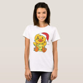 Eend Kerstmis Winter Dieren Vakantie Eend T-shirt (Voorkant volledig)