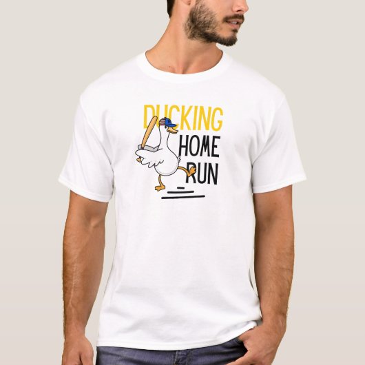 Eend Komische Baseball Eend T-shirt (Voorkant)