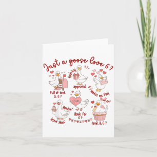 Eend liefde 67 Gans Valentijn geliefde Grappige Va Kaart