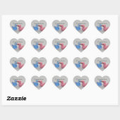 Eend liefde hart sticker (Vel)