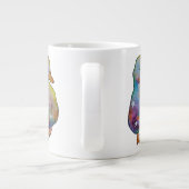 Eend met de naam Regenboog Grote Koffiekop (Achterkant)
