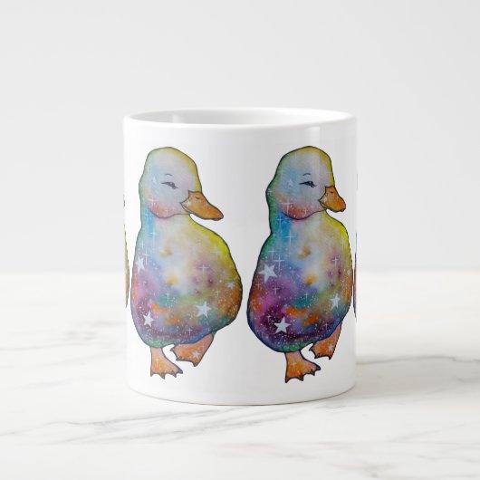 Eend met de naam Regenboog Grote Koffiekop (Voorkant)