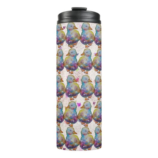 Eend met de naam Regenboog Thermosbeker (Voorkant)
