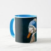 Eend met een Pearl Earring Mok (Voorkant links)