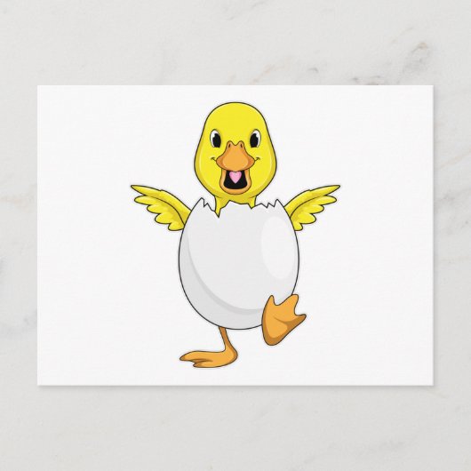 Eend met ei briefkaart (Voorkant)