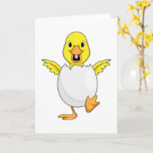 Eend met Ei Kaart (Gele Bloem)