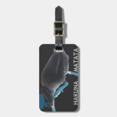 Eend met I Wake Up Like This & Hakuna Matata Tekst Bagagelabel (Voorkant verticaal)