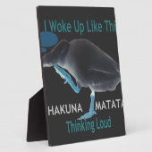 Eend met I Wake Up Like This & Hakuna Matata Tekst Fotoplaat (Zijkant)