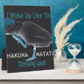 Eend met I Wake Up Like This & Hakuna Matata Tekst Fotoplaat (Zijkant)
