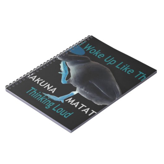 Eend met I Wake Up Like This & Hakuna Matata Tekst Notitieboek (Linkerzijde)