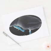 Eend met I Wake Up Like This & Hakuna Matata Tekst Ovale Sticker (Envelop)