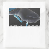 Eend met I Wake Up Like This & Hakuna Matata Tekst Rechthoekige Sticker (Tas)