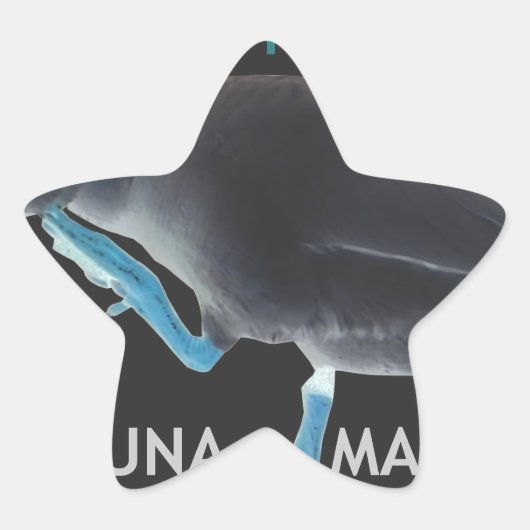 Eend met I Wake Up Like This & Hakuna Matata Tekst Ster Sticker (Voorkant)