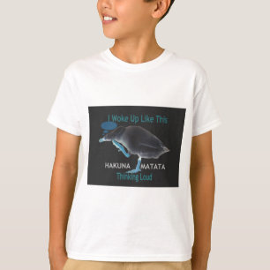 Eend met I Wake Up Like This & Hakuna Matata Tekst T-shirt