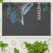 Eend met I Wake Up Like This & Hakuna Matata Tekst Theedoek (Gevouwen)