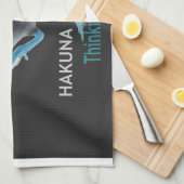 Eend met I Wake Up Like This & Hakuna Matata Tekst Theedoek (Quarter Fold)