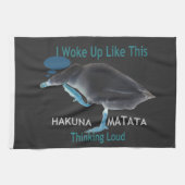 Eend met I Wake Up Like This & Hakuna Matata Tekst Theedoek (Horizontaal)