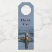 Eend met open bek   flessenhanger (Voorkant)