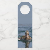 Eend met open bek   flessenhanger (Achterkant)