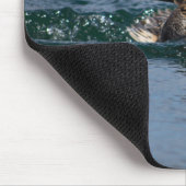 Eend met open bek muismat (Hoek)