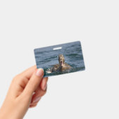 Eend met open snavel   badge (Handheld)