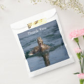 Eend met open snavel         bedankzakje (Gezegeld)