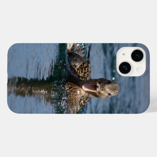 Eend met open snavel Case-Mate iPhone case (Achterkant (horizontaal))
