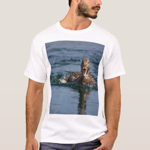 Eend met open snavel t-shirt