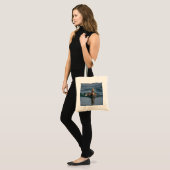Eend met open snavel              tote bag (Voorkant (model))