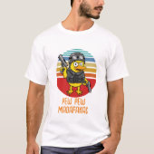 Eend met Pistols Crazy , Pew Pew Madafakas T-shirt (Voorkant)