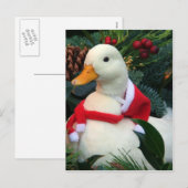 eend met vakantie feestdagenkaart (Voorkant / Achterkant)