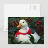 eend met vakantie feestdagenkaart (Voorkant / Achterkant)