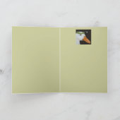 eend met "vergeet-me-niet"-kaart kaart (Binnen)