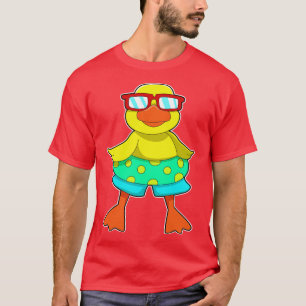 Eend met Zwemring Zonnebril T-shirt