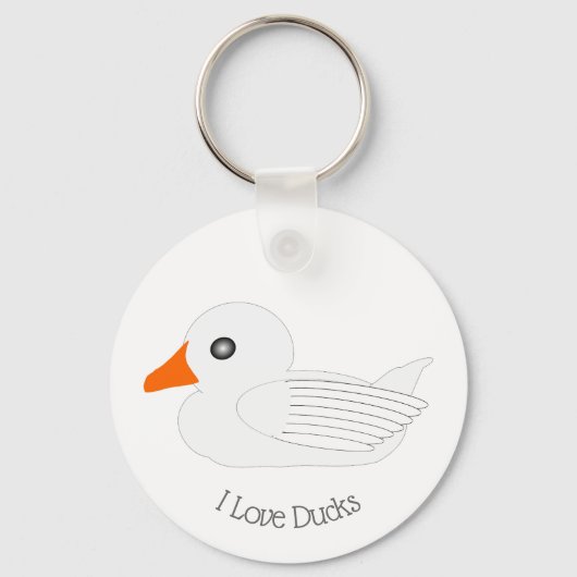 Eend ontwerp sleutelhanger (Achterkant)
