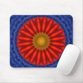 Eend op blauw met geel muismat (Met muis)