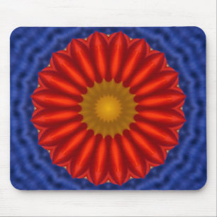 Eend op blauw met geel muismat