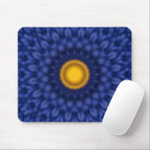 Eend op blauw met geel muismat (Met muis)