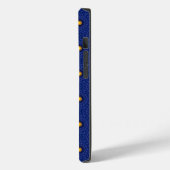 Eend op blauw met gele caleidoscoop Case-Mate iPhone case (Achterkant / Links)