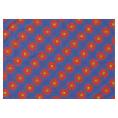 Eend op blauw met rode caleidoscoop tafelkleed (Voorkant (Horizontaal))