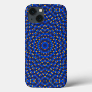 Eend op blauwe caleidoscoop Case-Mate iPhone case