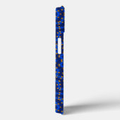 Eend op blauwe caleidoscoop Case-Mate iPhone case (Achterkant / Rechts)
