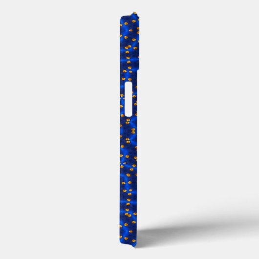 Eend op blauwe caleidoscoop Case-Mate iPhone case (Achterkant / Rechts)