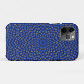 Eend op blauwe caleidoscoop... Case-Mate iPhone case (Achterkant (horizontaal))