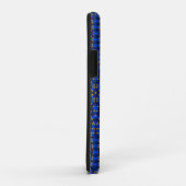 Eend op blauwe caleidoscoop... Case-Mate iPhone case (Achterkant/rechts)