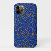 Eend op blauwe caleidoscoop... Case-Mate iPhone case (Achterkant)