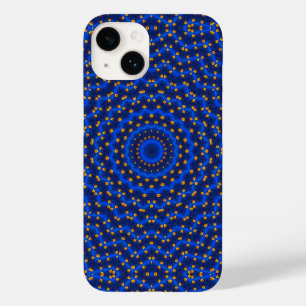 Eend op blauwe caleidoscoop Case-Mate iPhone 14 hoesje